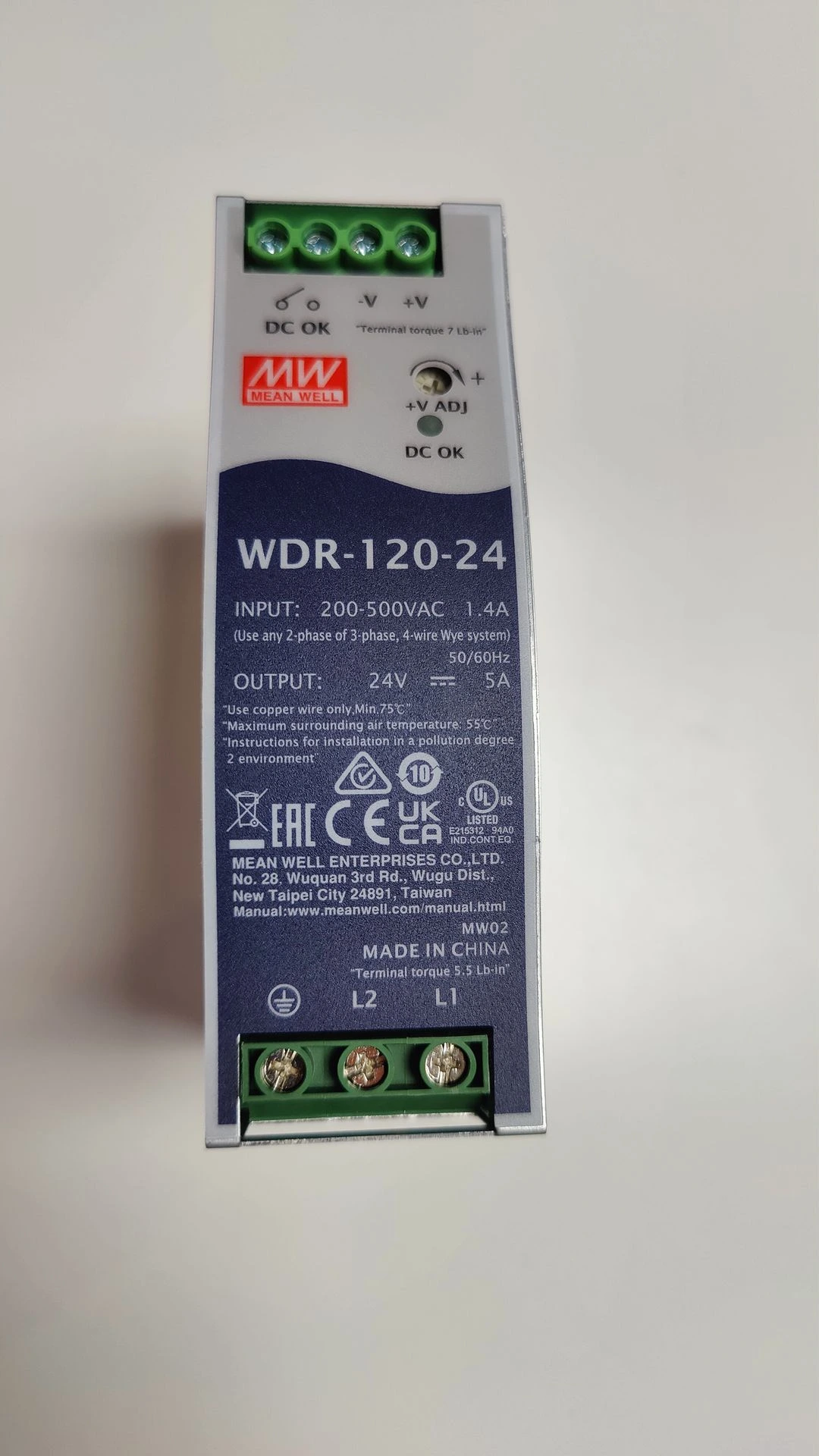 MeanWell WDR-120-24