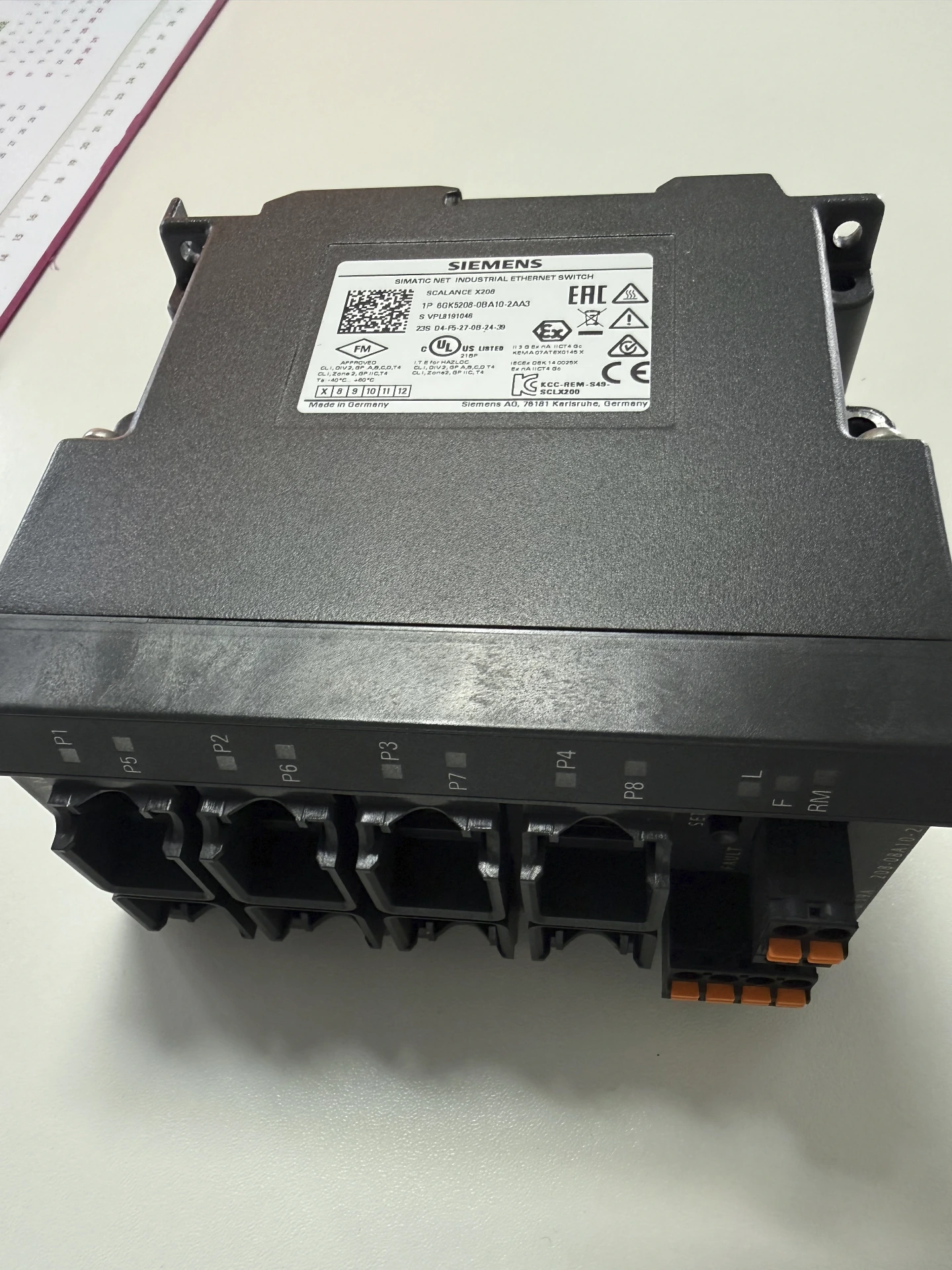 Simatic net Industrial ethernet switch Siemens 6GK5208-0BA10-2AA3