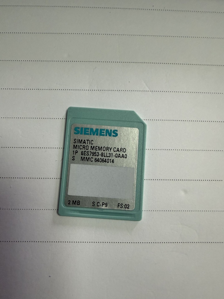 Siemens Micro Memory Card MMC 2MB 6ES7953-8LL31-0AA0
