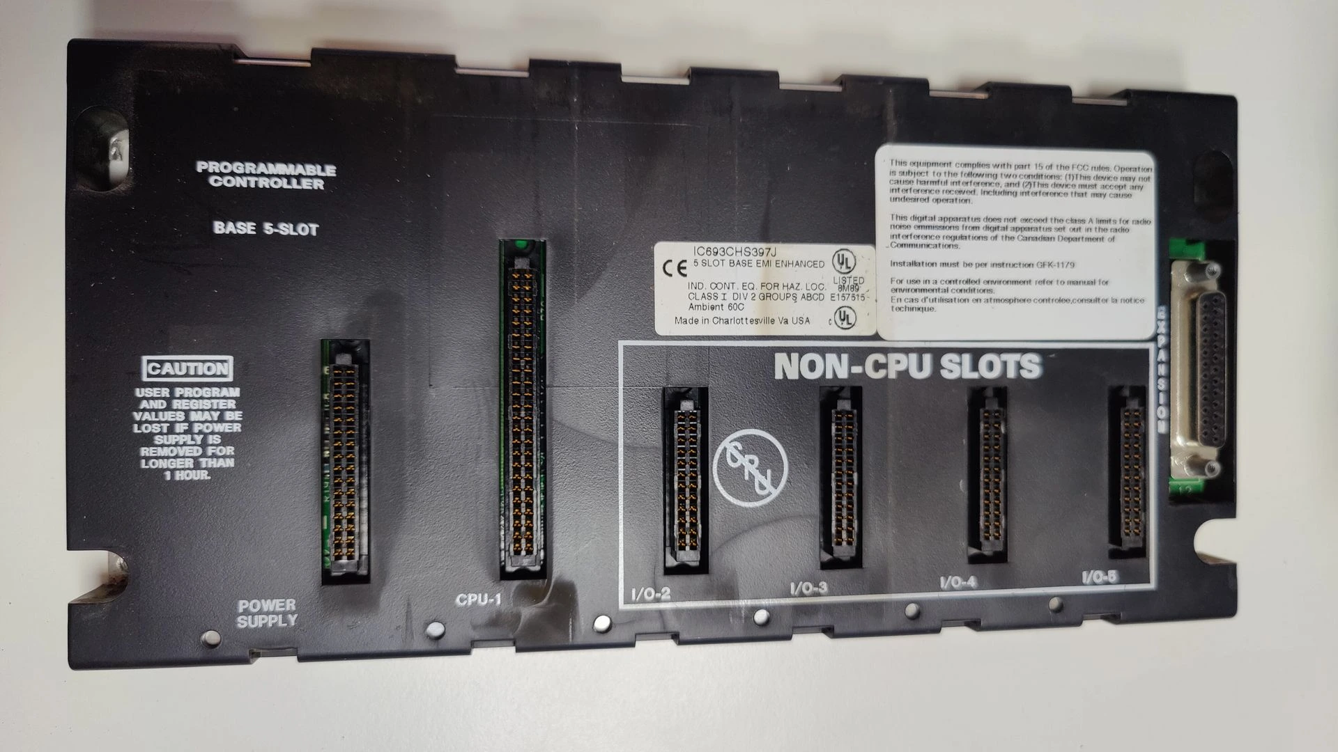 General Electric Fanuc IC693CHS397J